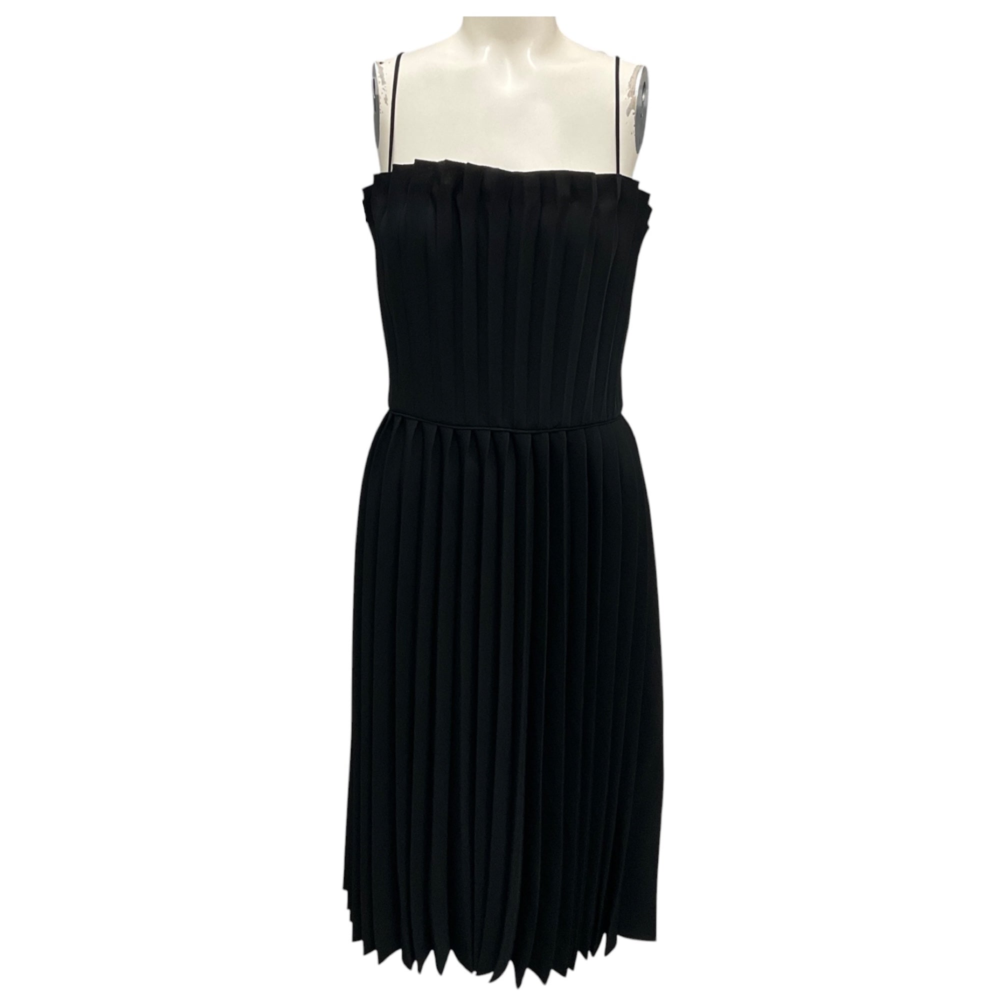 Armani Collezioni Black 2011 Pleated Sleeveless Cocktail Dress