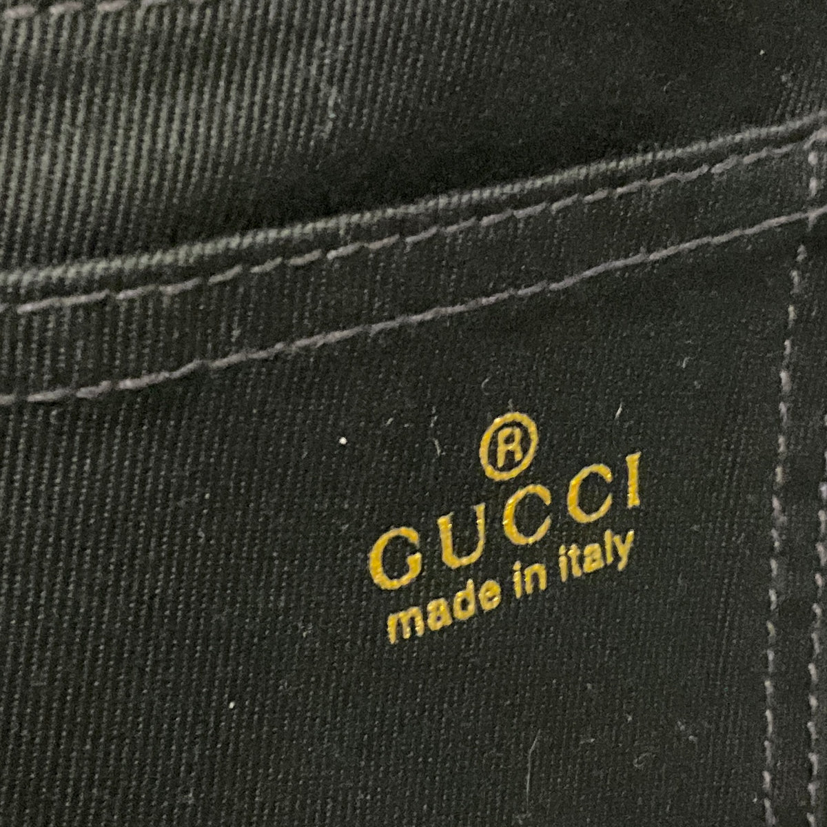 Gucci Black Cotton Stretch Pants with Gold Metallic Waist