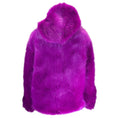 Load image into Gallery viewer, Stella McCartney Purple Hooded Faux Fur Adan Jacket
