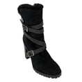 Load image into Gallery viewer, Gianvito Rossi Black Shearling Lined Suede Boots
