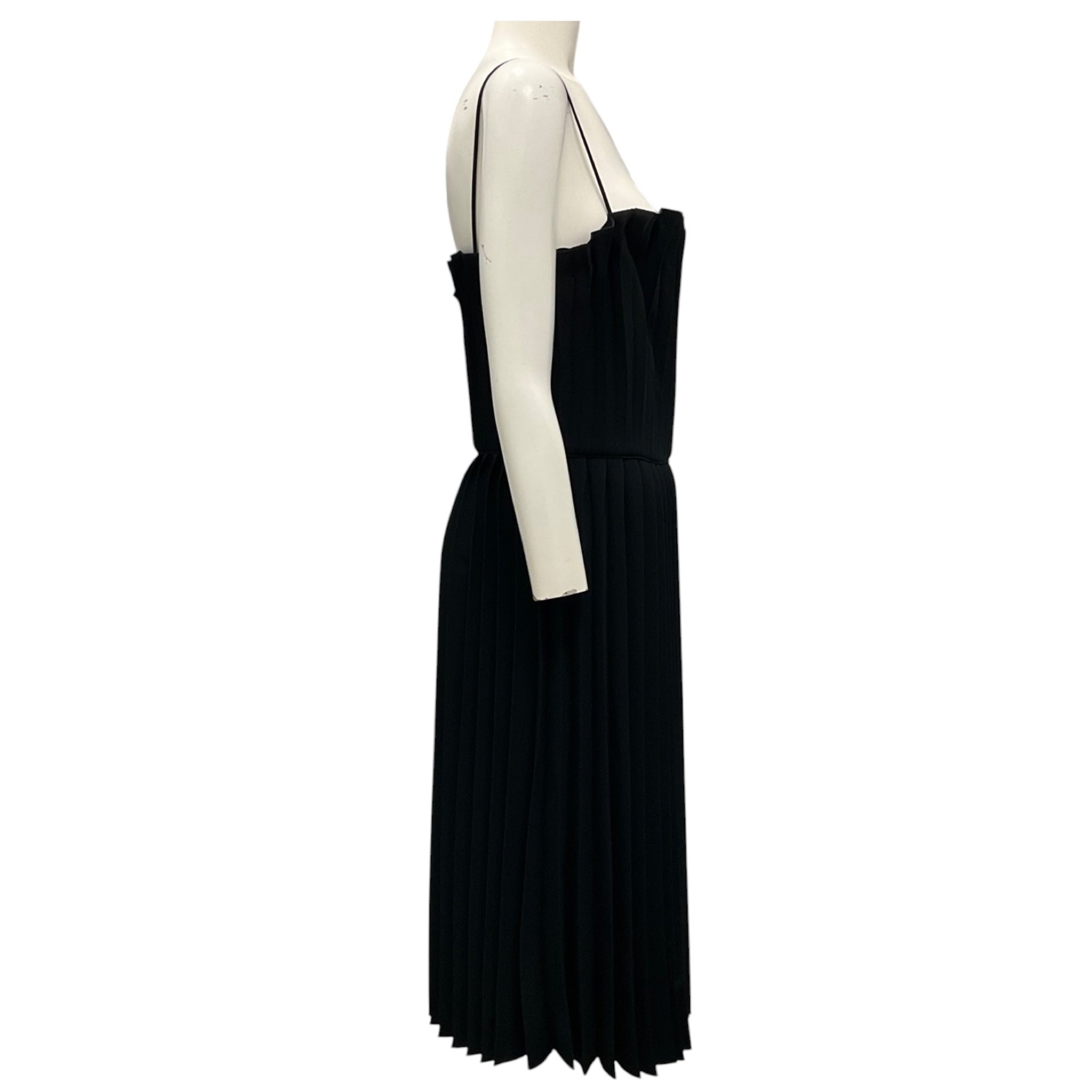 Armani Collezioni Black 2011 Pleated Sleeveless Cocktail Dress