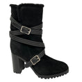 Load image into Gallery viewer, Gianvito Rossi Black Shearling Lined Suede Boots
