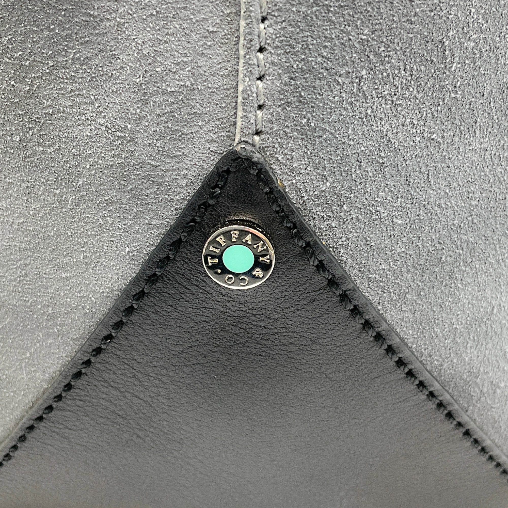 Tiffany & Co. Grey Suede Hobo Tote