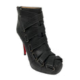 Load image into Gallery viewer, Christian Louboutin Black Strap Detail High Heeled Leather Booties
