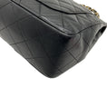 Load image into Gallery viewer, Chanel Vintage 1980's Black Leather Classic Square Double Flap Bag
