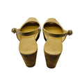 Load image into Gallery viewer, Jimmy Choo Nude Beige Patent Leather Cork Platform Wedge Sandals
