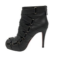 Load image into Gallery viewer, Christian Louboutin Black Strap Detail High Heeled Leather Booties
