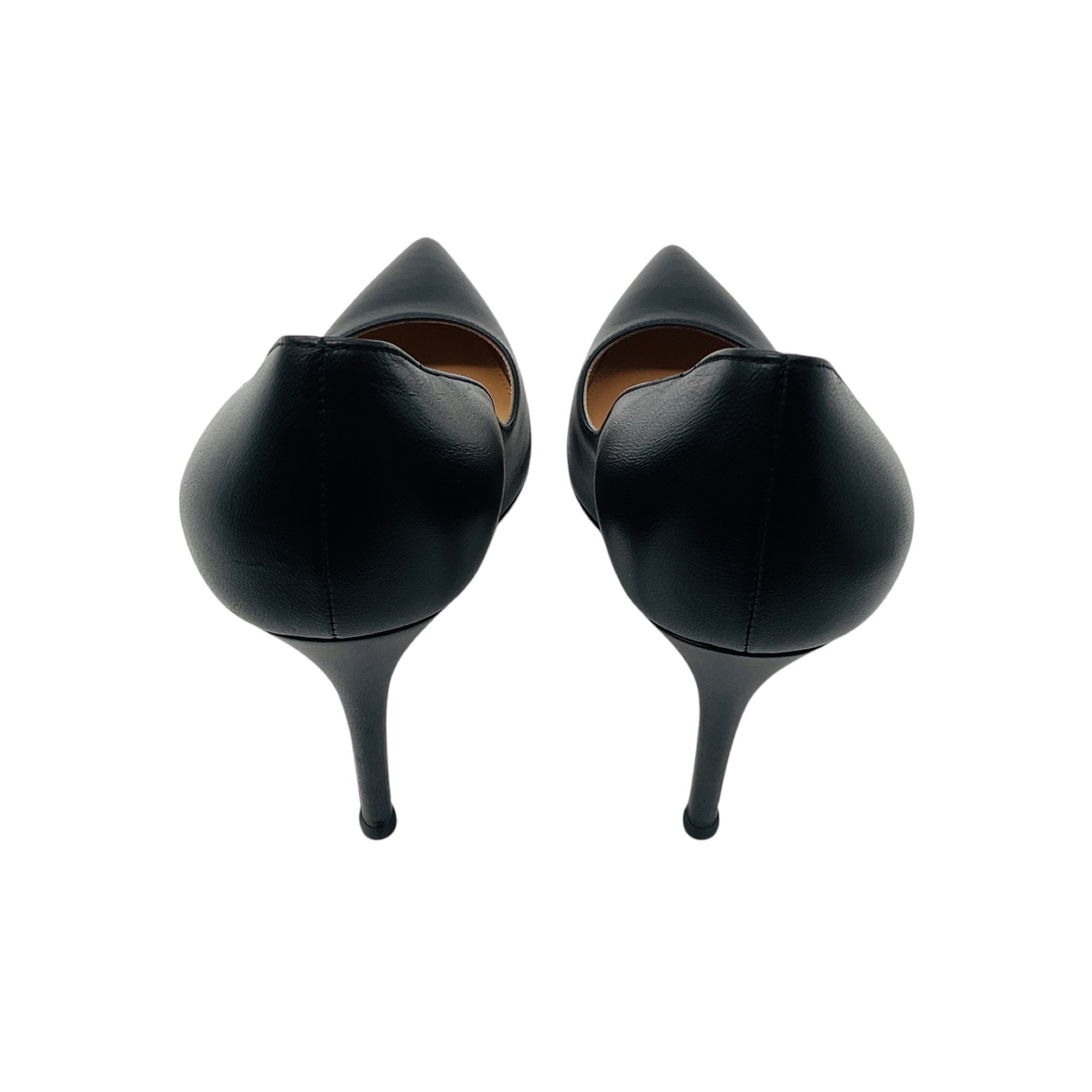 Gianvito Black Gianvito 105 Pointed Toe Nappa Leather Pumps