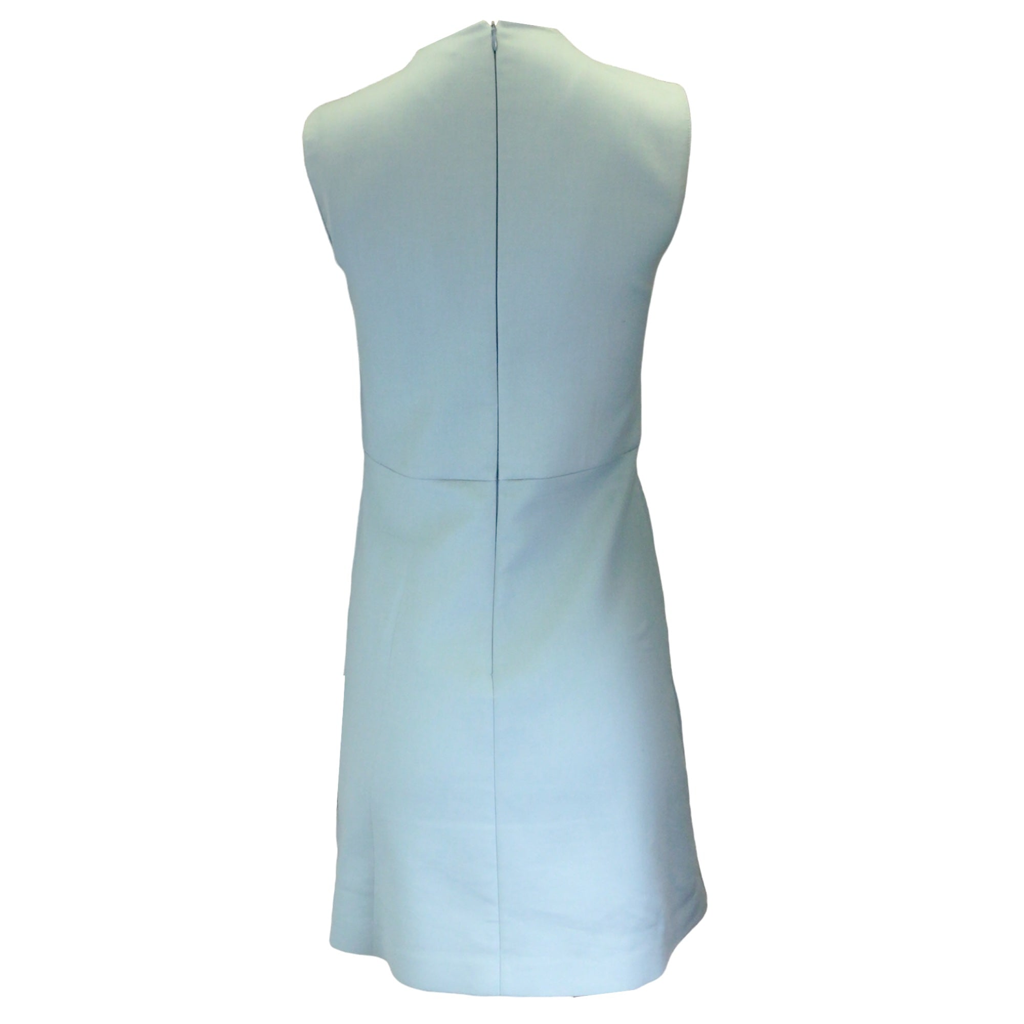 RED Valentino Light Blue Bow Detail Sleeveless Dress