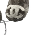 Load image into Gallery viewer, Chanel Grey CC Logo Orylag Rabbit Fur Travel Neck Pillow
