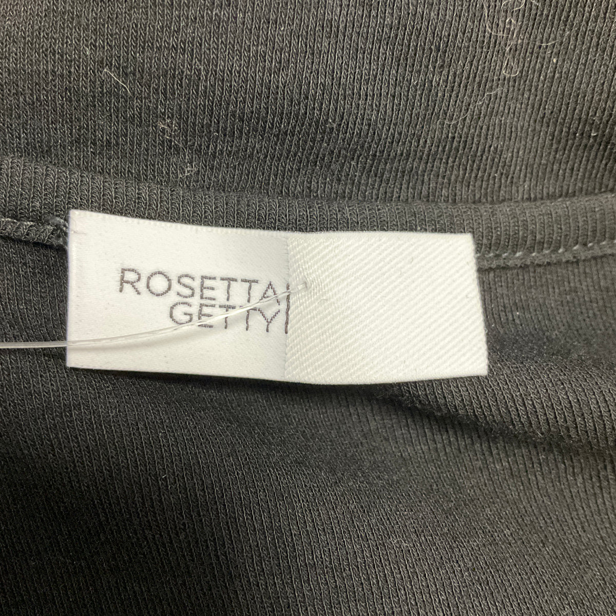 Rosetta Getty Black Polo Long Sleeved Jersey Midi Dress