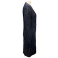Load image into Gallery viewer, Oscar de la Renta 2013 Navy Metallic Knit Long Cardigan Sweater
