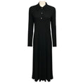 Load image into Gallery viewer, Rosetta Getty Black Polo Long Sleeved Jersey Midi Dress
