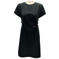 Load image into Gallery viewer, Givenchy Black Voyou Short Sleeved Midi Dress with Belt
