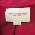 Load image into Gallery viewer, Carolina Herrera Raspberry Classic Two-Button Crepe Blazer
