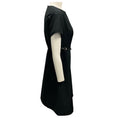 Load image into Gallery viewer, Givenchy Black Voyou Short Sleeved Midi Dress with Belt
