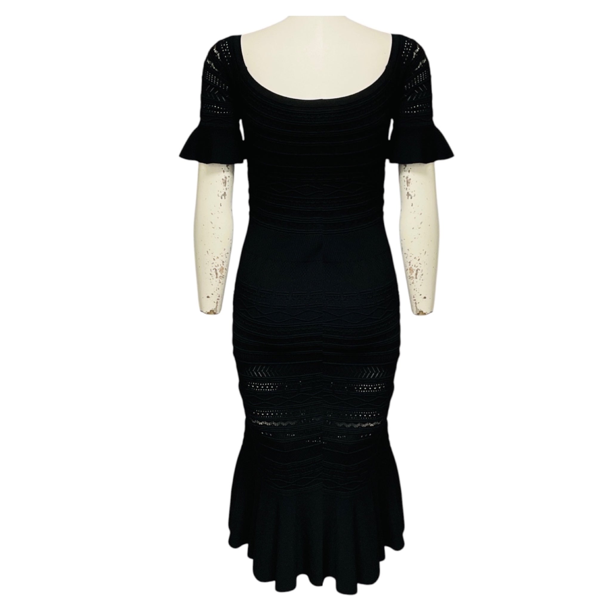 Alexis Black Sheira Knit Midi Dress
