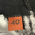 Load image into Gallery viewer, Missoni Black Shimmer Knit Top and Black / White / Silver Metallic Sequined Knit Maxi Skirt
