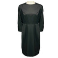 Load image into Gallery viewer, Yves Saint Laurent Charcoal Grey Wool Midi Dress
