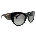 Load image into Gallery viewer, Versace Black / Silver Medusa Cat Eye Sunglasses 4297
