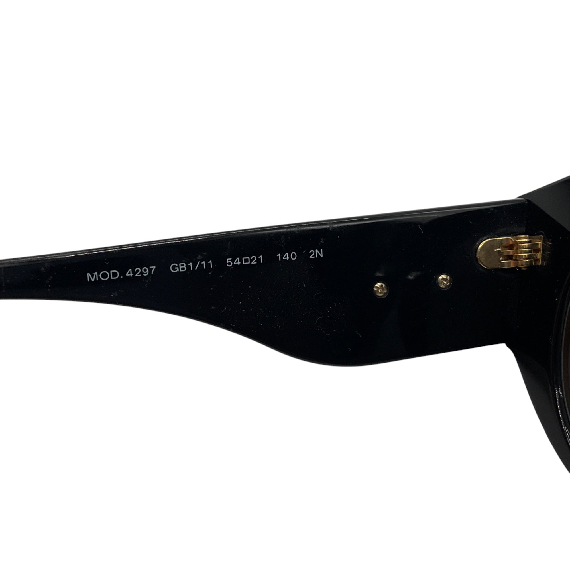 Versace Black / Silver Medusa Logo Cat Eye Sunglasses 4297