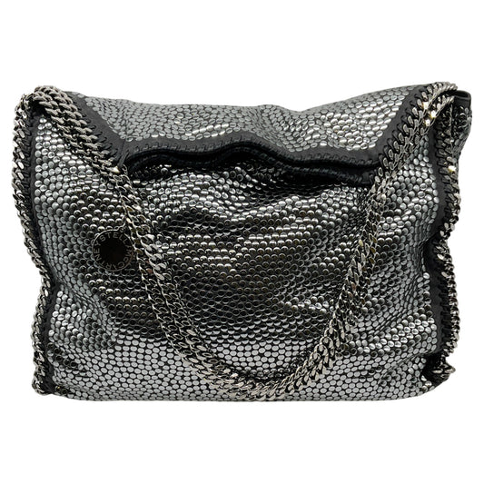 Stella McCartney Silver Studded Grey Faux Suede Large Falabella Bag
