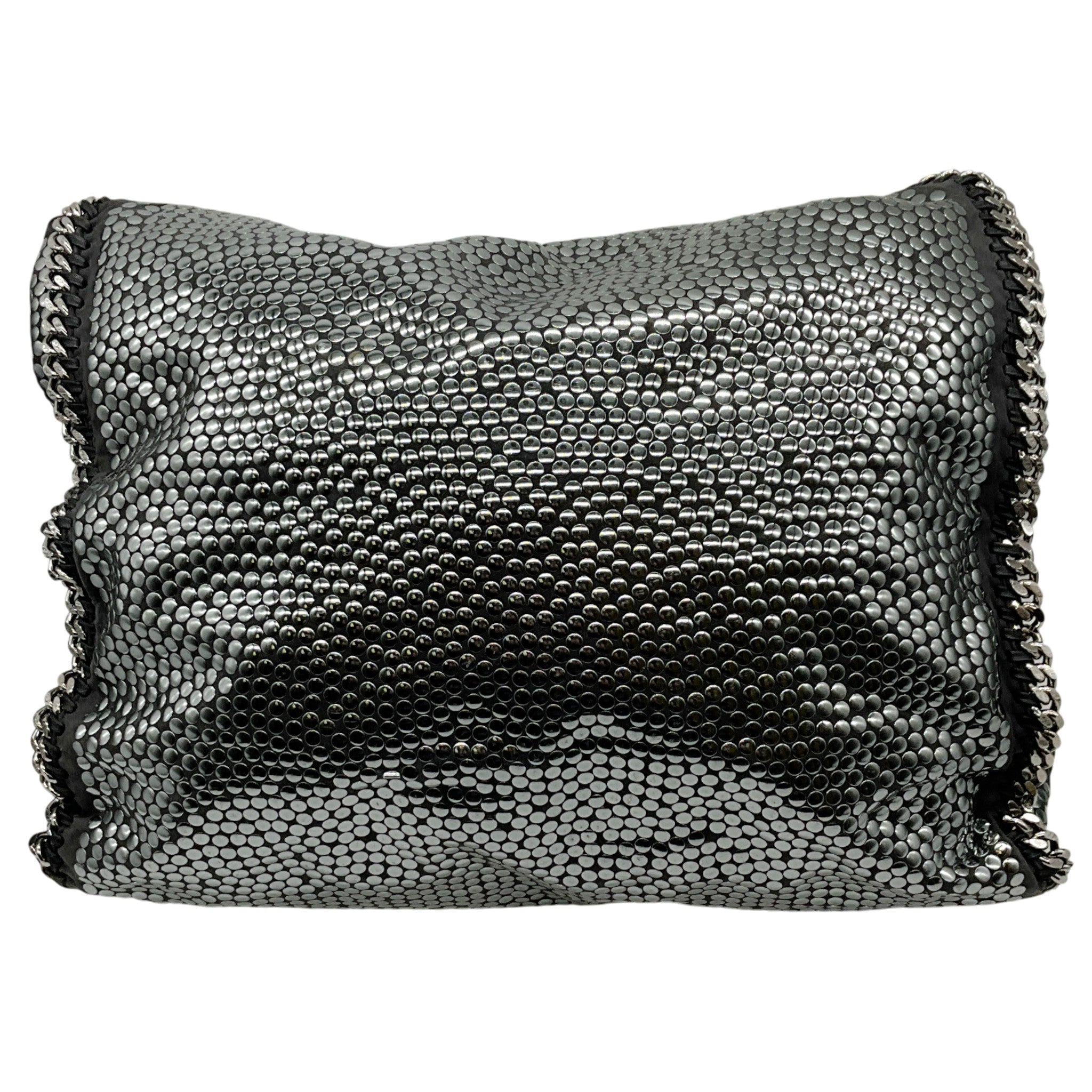 Stella McCartney Silver Studded Grey Faux Suede Large Falabella Bag