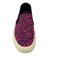 Load image into Gallery viewer, Saint Laurent Pink / Black Printed Canvas Slip-On Sneakers
