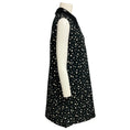 Load image into Gallery viewer, Miu Miu Black / Ivory Star Print Crepe Dress with Sequin Collar
