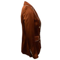 Load image into Gallery viewer, Veronica Beard Brown Satin Roche Dickey Jacket
