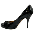 Load image into Gallery viewer, Salvatore Ferragamo Black Patent Leather Tina Pumps
