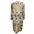 Load image into Gallery viewer, Dries Van Noten Grey / Beige / Silver Metallic Jacquard Long Sleeved Midi Cocktail Dress
