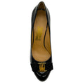 Load image into Gallery viewer, Salvatore Ferragamo Black Patent Leather Tina Pumps
