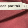 Load image into Gallery viewer, Self-Portrait Burgundy Taffeta Midi Dress with Belt
