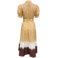 Load image into Gallery viewer, Derek Lam 10 Crosby Beige / Brown Belted Dip Dye Shirt Dress
