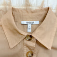 Load image into Gallery viewer, Derek Lam 10 Crosby Beige / Brown Belted Dip Dye Shirt Dress
