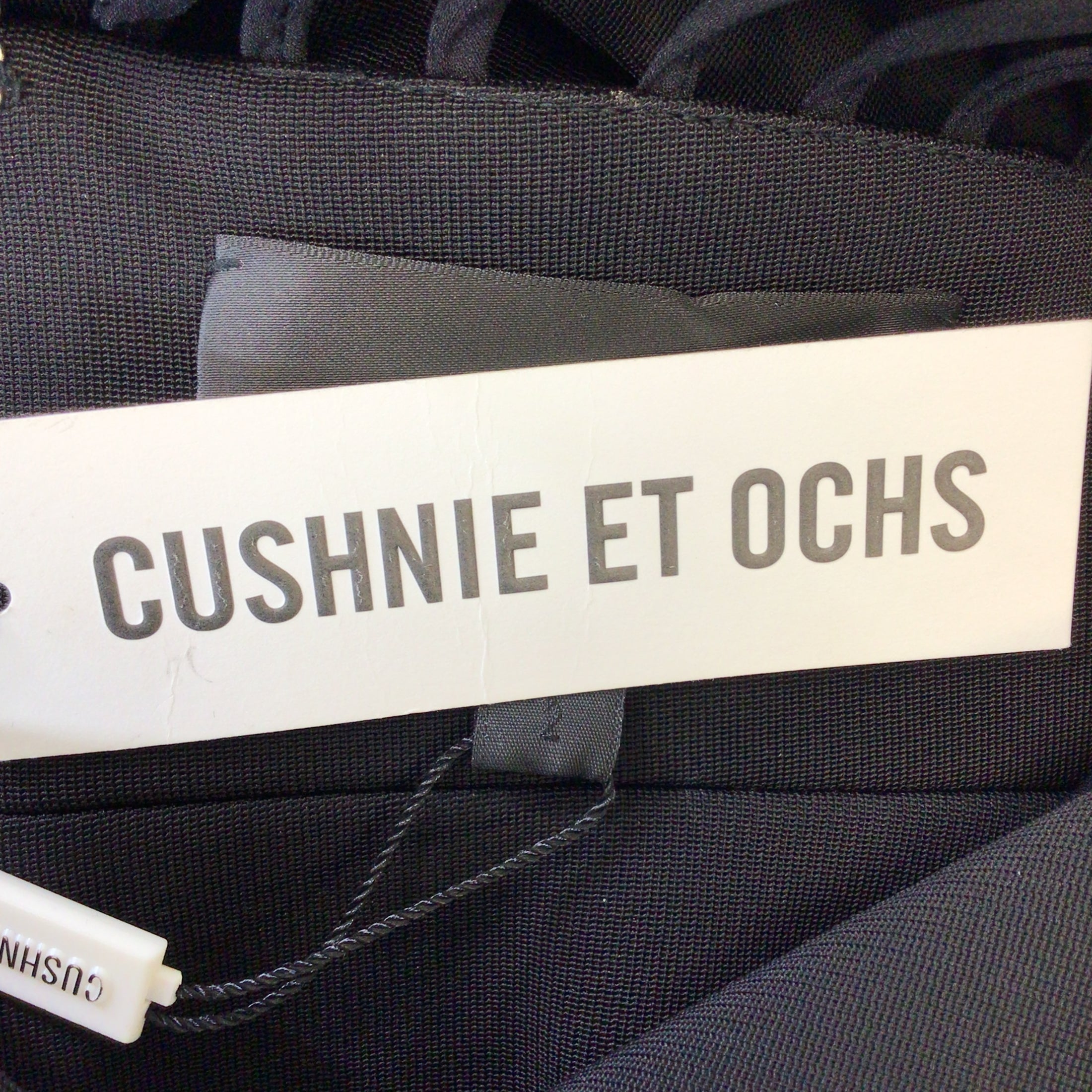 Cushnie et Ochs Black Cut-Out Detail Bodycon Midi Dress