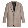 Load image into Gallery viewer, Celine Beige Garçon Elbow Patch Detail Striped Cashmere Flannel Jacket
