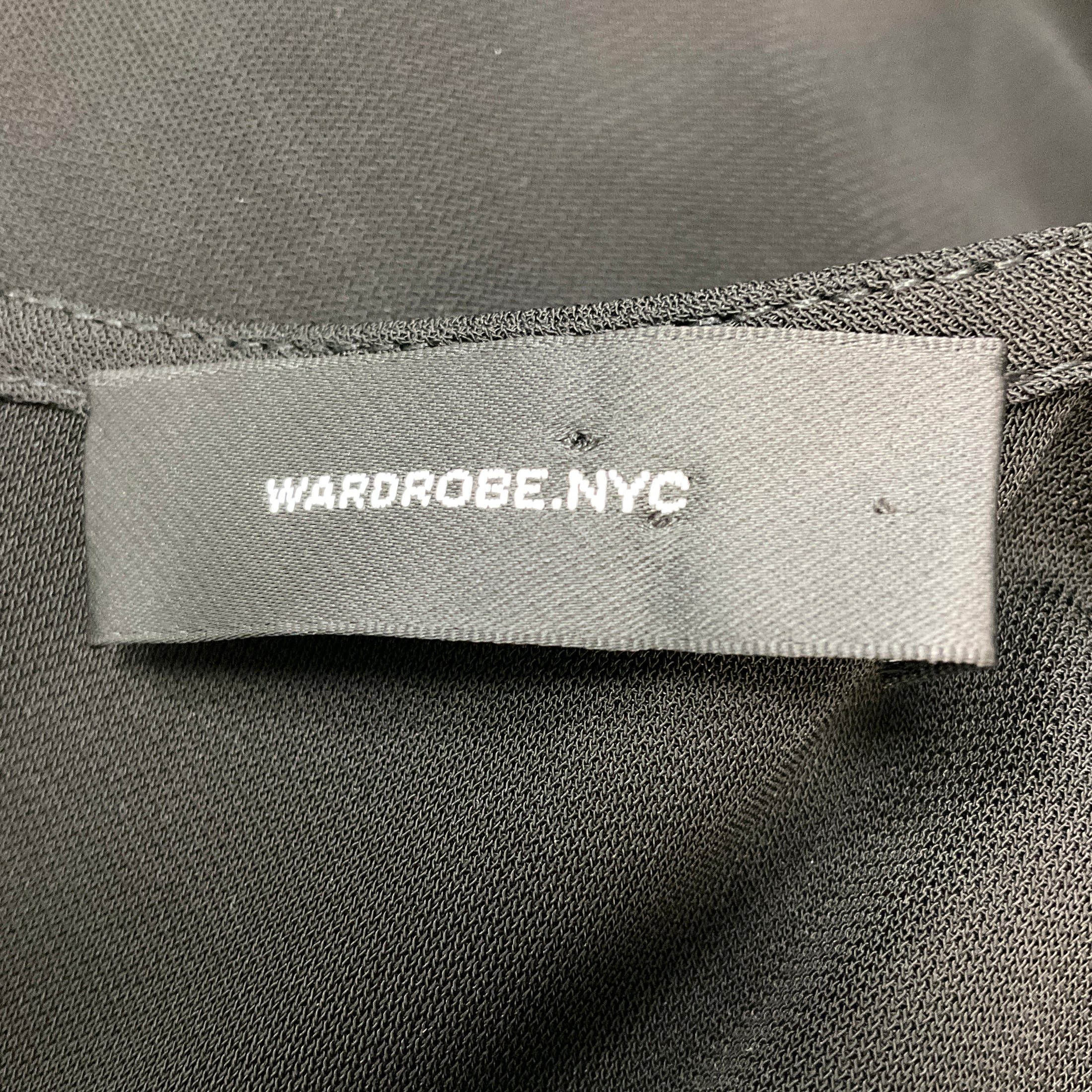 WARDROBE.NYC Black Sheath Mini Dress