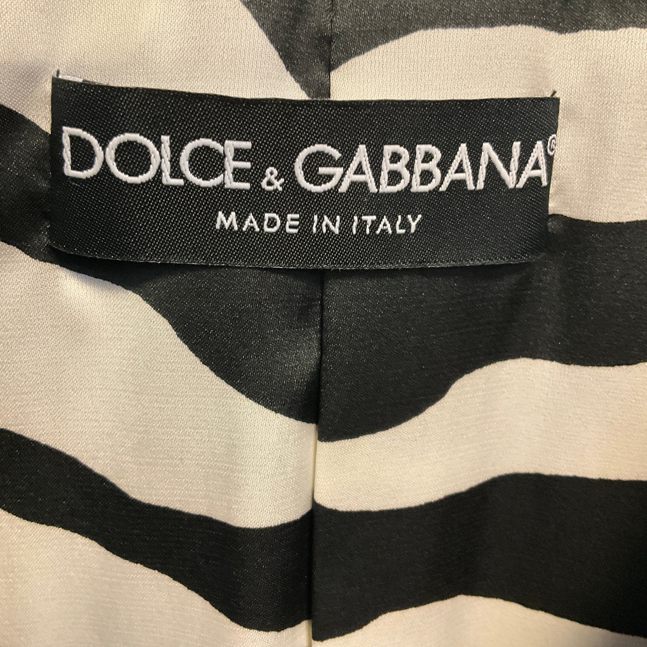 Dolce & Gabbana Black Velvet Blazer with DG Logo Buttons