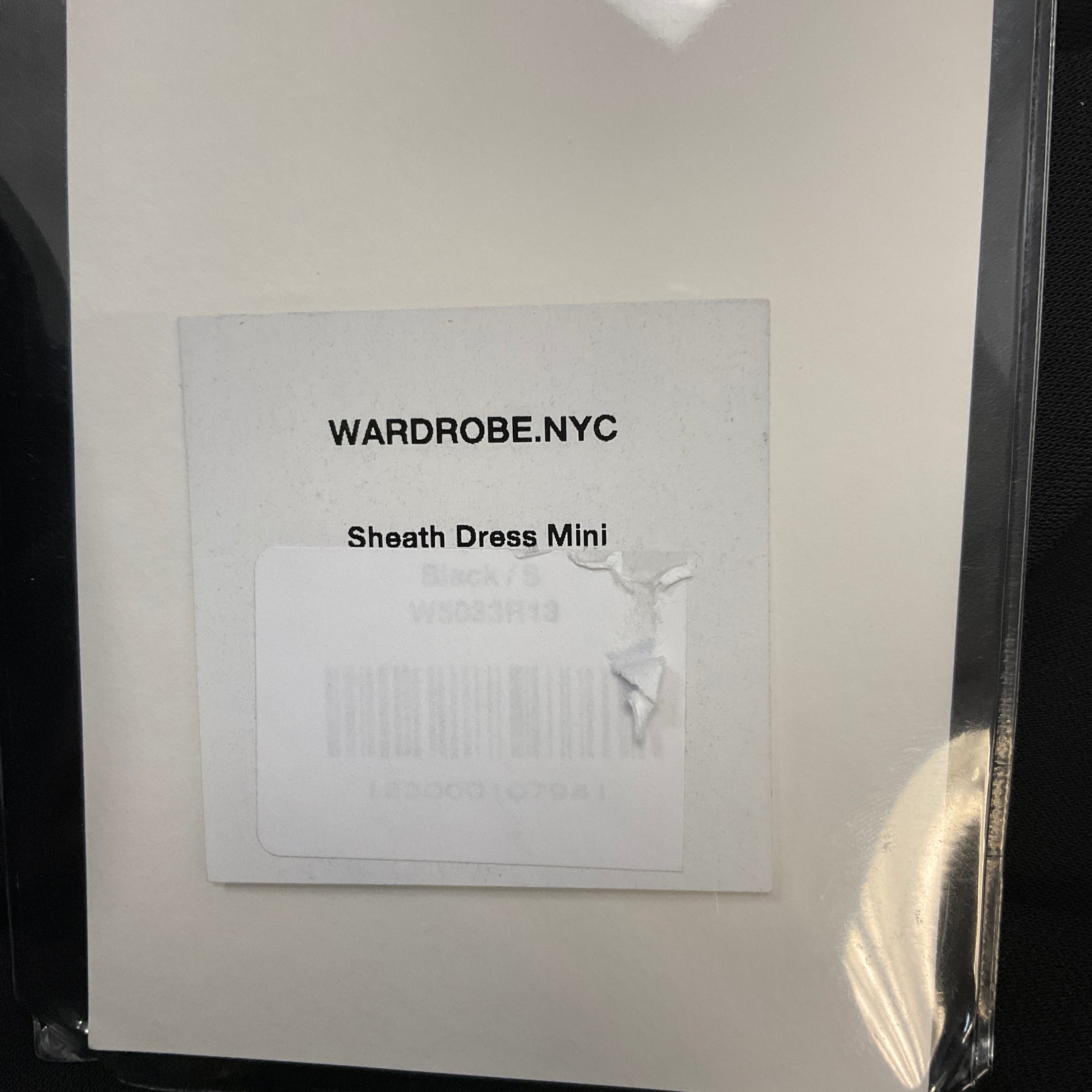WARDROBE.NYC Black Sheath Mini Dress
