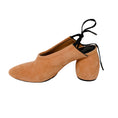 Load image into Gallery viewer, Dries Van Noten Peach Suede Mules
