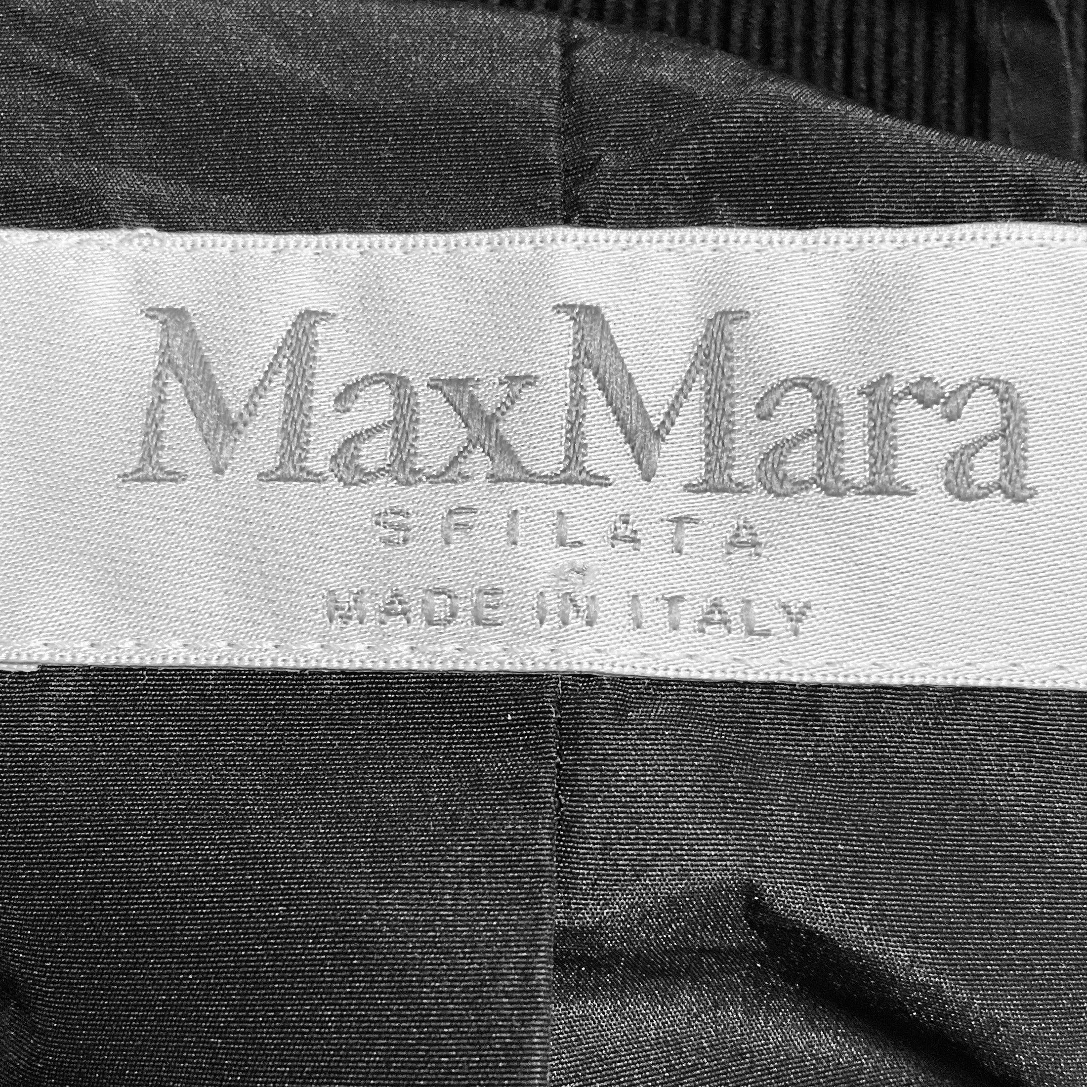 Max Mara Sfilata Black Bead and Tassel Embellished Zip Front Velvet Jacket