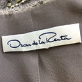 Load image into Gallery viewer, Oscar de la Renta Taupe Embellished Cropped Full Zip Camel Hair Jacket
