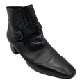 Load image into Gallery viewer, Bottega Veneta Black Intrecciato Detail Leather Ankle Boots
