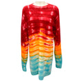 Load image into Gallery viewer, The Elder Statesman Ivory / Maroon Multi Sonar Sweater Dress
