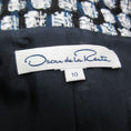 Load image into Gallery viewer, Oscar de la Renta Navy / White / Black Open Front Tweed Jacket
