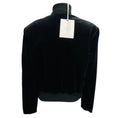 Load image into Gallery viewer, Max Mara Sfilata Black Bead and Tassel Embellished Zip Front Velvet Jacket
