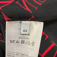 Load image into Gallery viewer, Valentino Black / Red Logo Print Silk Blouse
