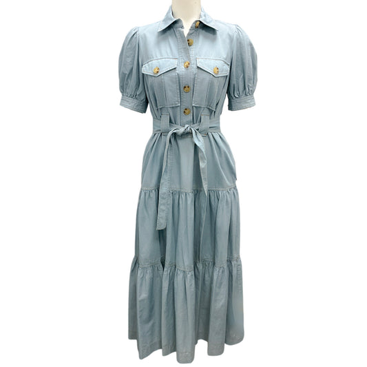 Derek Lam 10 Crosby Light Blue Denim Chambray Midi Dress